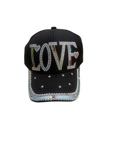 Women Rhinestone Embroidery Baseball Hat