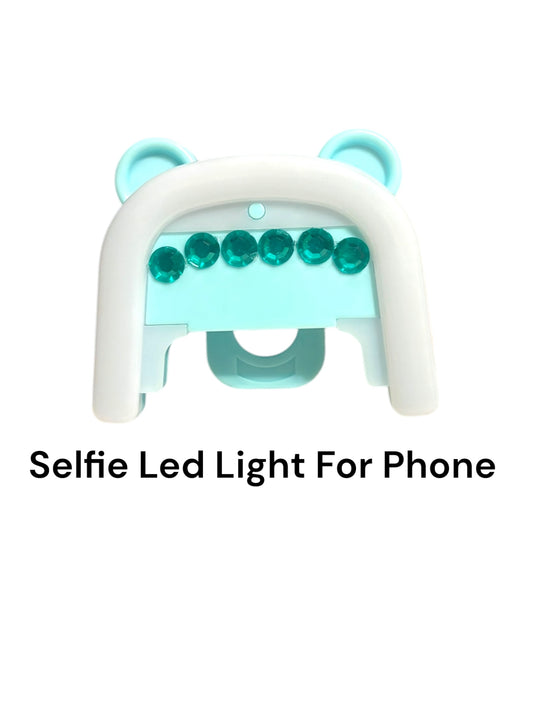 Selfie Led Light with Clip For Iphone  Rhinestone Design 2 Light Modes