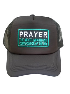 Trucker Mesh Foam Cap Embroidery Prayer Design Unisex