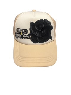 Women Snapback Trucker Cap - Inspirational Blessed & Highly Favored Outdoor Hat