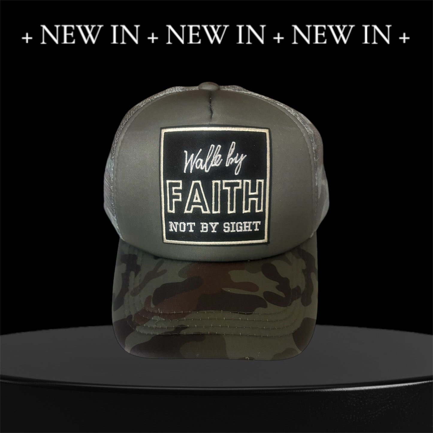 Walk By Faith Inspiring Trucker Hat