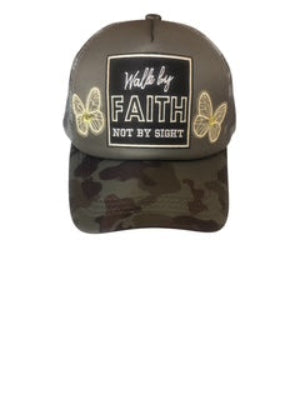 Walk By Faith Inspiring Trucker Hat