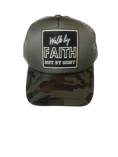 Walk By Faith Inspiring Trucker Hat