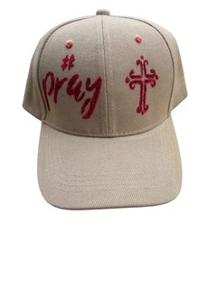 Red Glitter Pray Cross Design